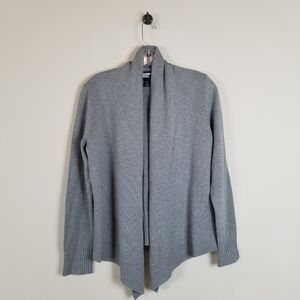 Lands' End Open Front Cardigan Sweater Small 6-8